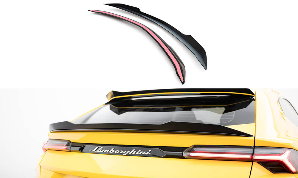 Heckspoiler Lippe unten passend für Lamborghini Urus Mk1 schwarz Hochglanz
