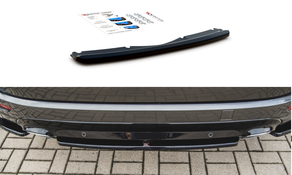 Heckansatz Ford S-Max Vignale Mk2 Facelift schwarz Hochglanz
