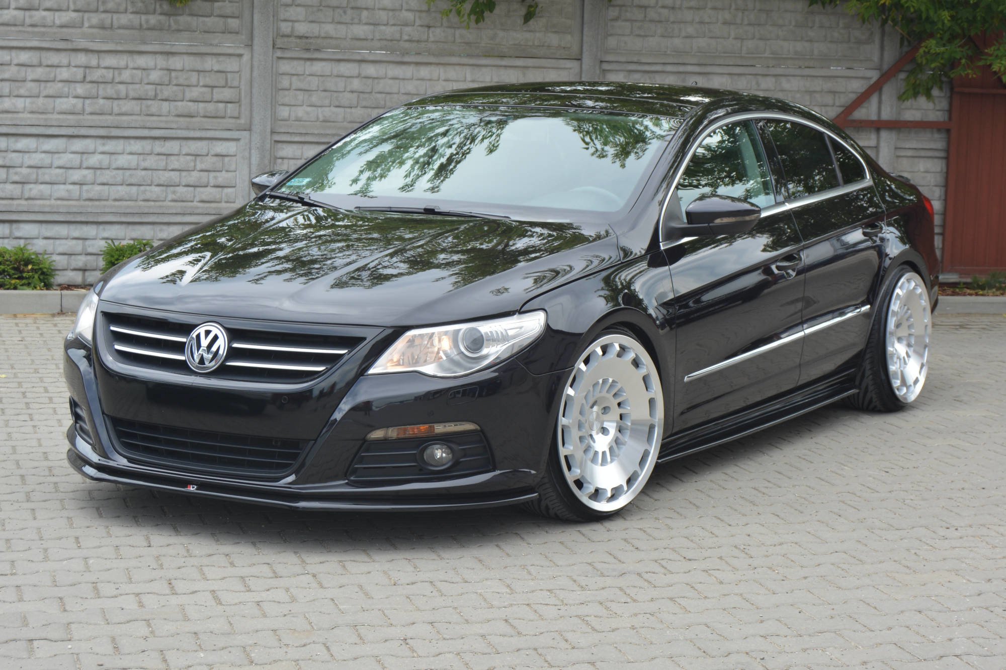 Front Ansatz V.2 für VW PASSAT CC STANDARD schwarz Hochglanz