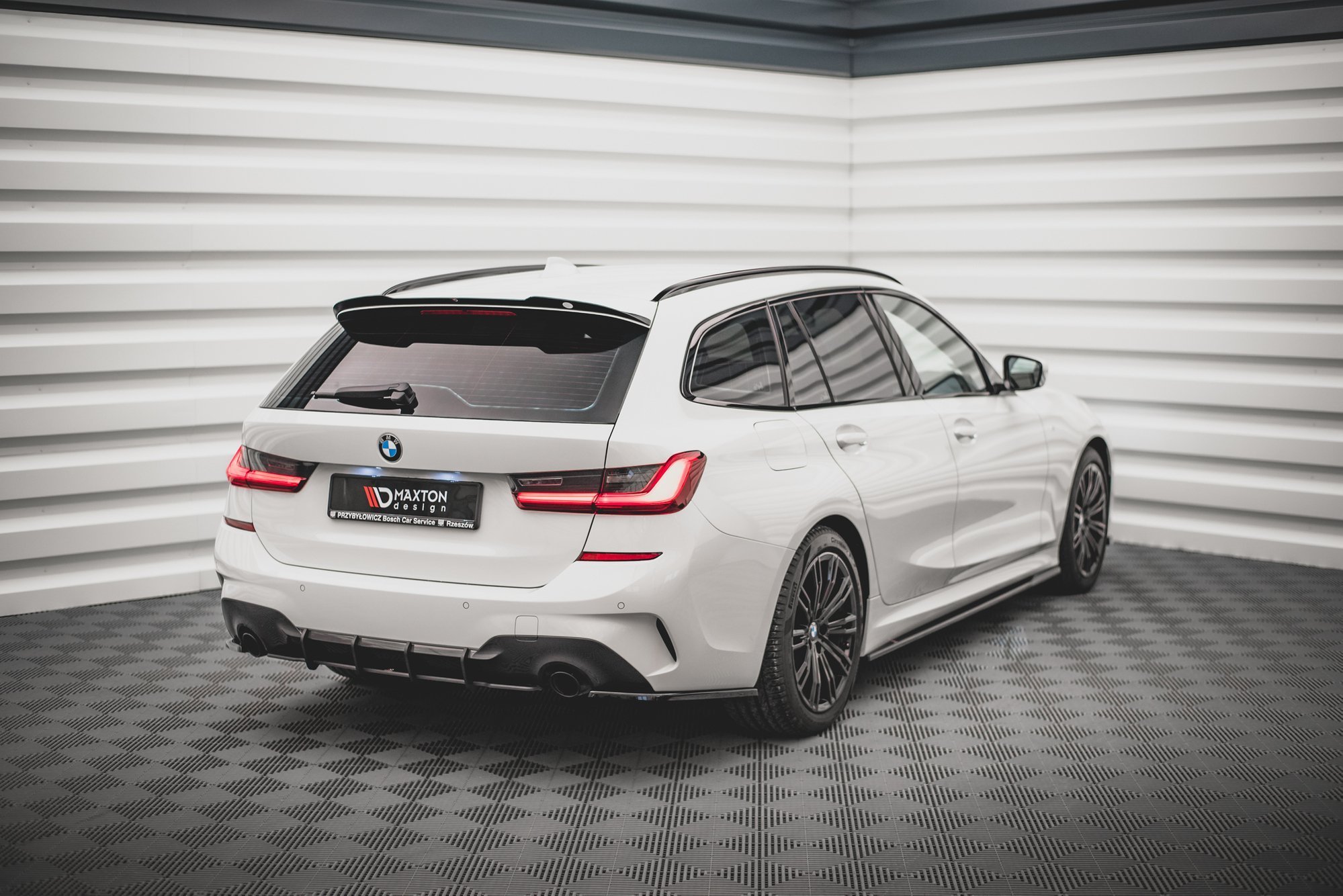 Street Pro Heckschürze Heck Ansatz Diffusor passend für BMW 3er G20 / G21 M-Paket