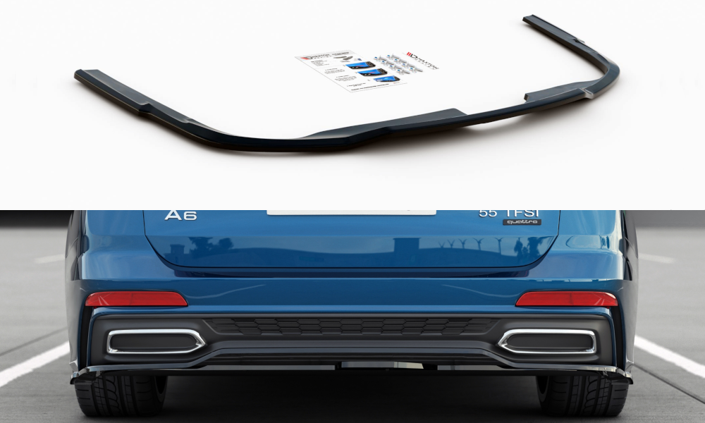 Heckansatz Audi A6 S-Line C8 schwarz Hochglanz