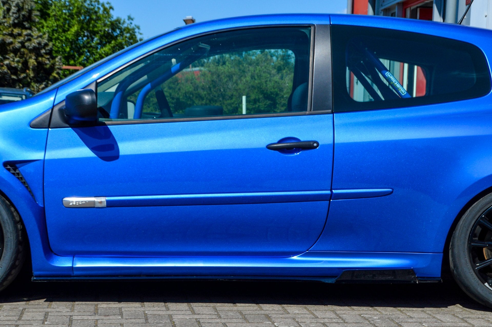 Bodykit für Renault Clio 3 RS Phase 2 Bj.2008-2014 (Schwarz Matt)