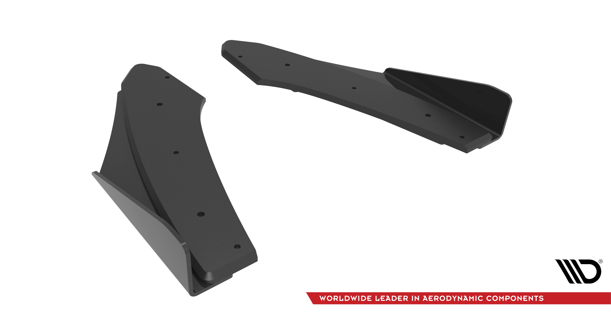 Street Pro Heck Ansatz Diffusor + Flaps passend für Audi S3 Limousine 8Y rot+ Hochglanz Flaps