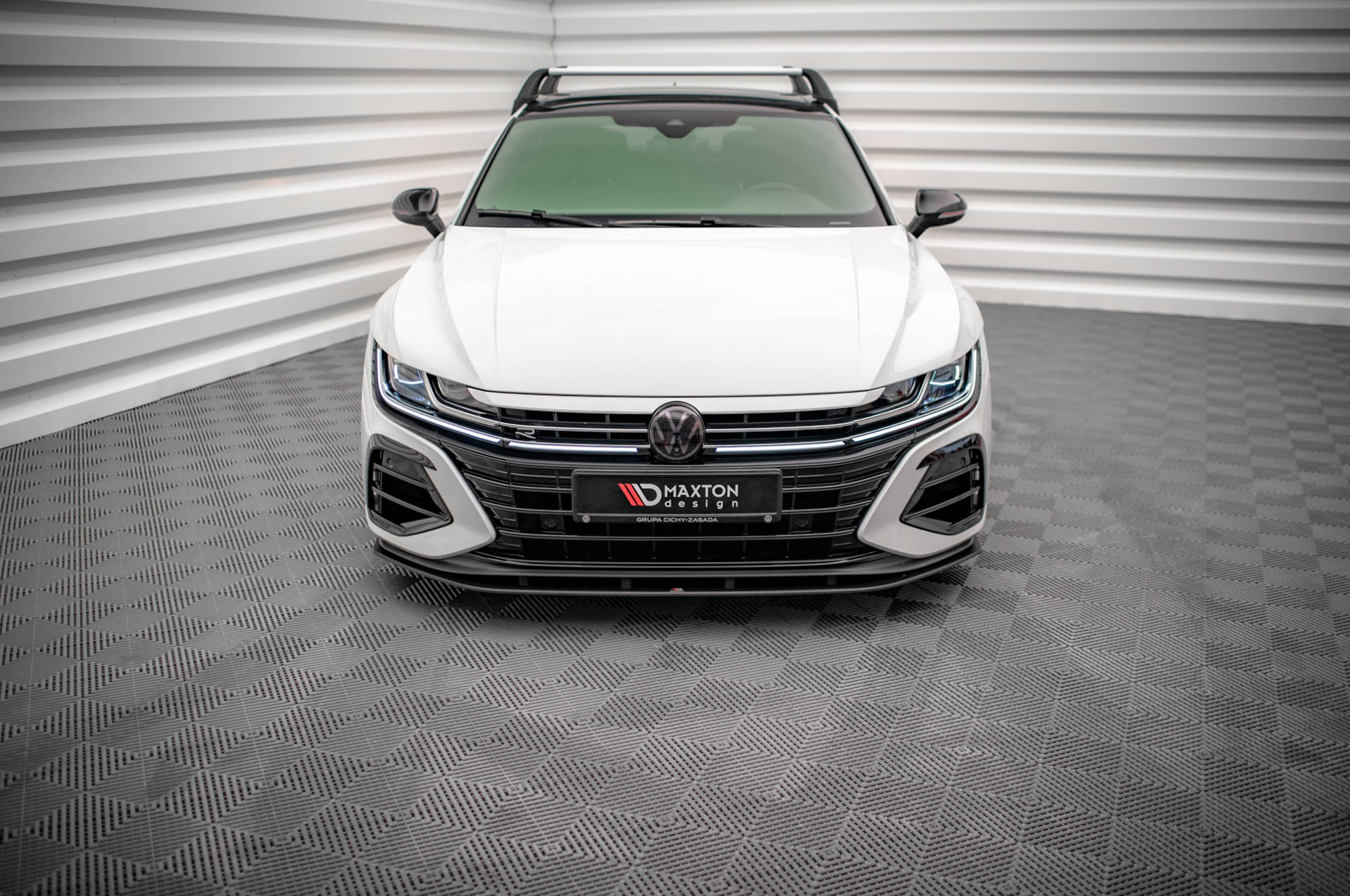 Street Pro Spoilerlippe Front Ansatz passend für VW Arteon R rot