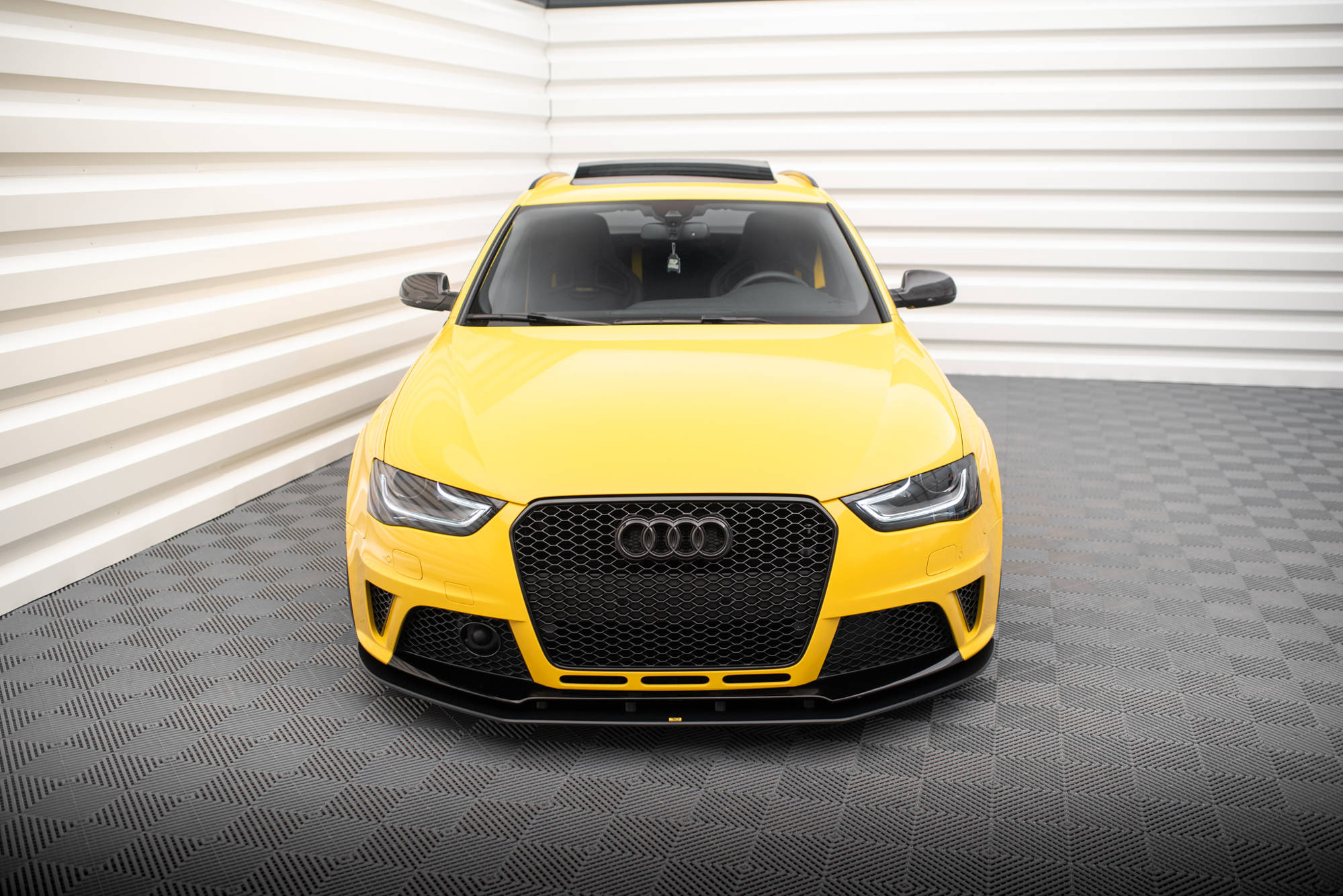 Street Pro Spoilerlippe Front Ansatz passend für Audi RS4 B8