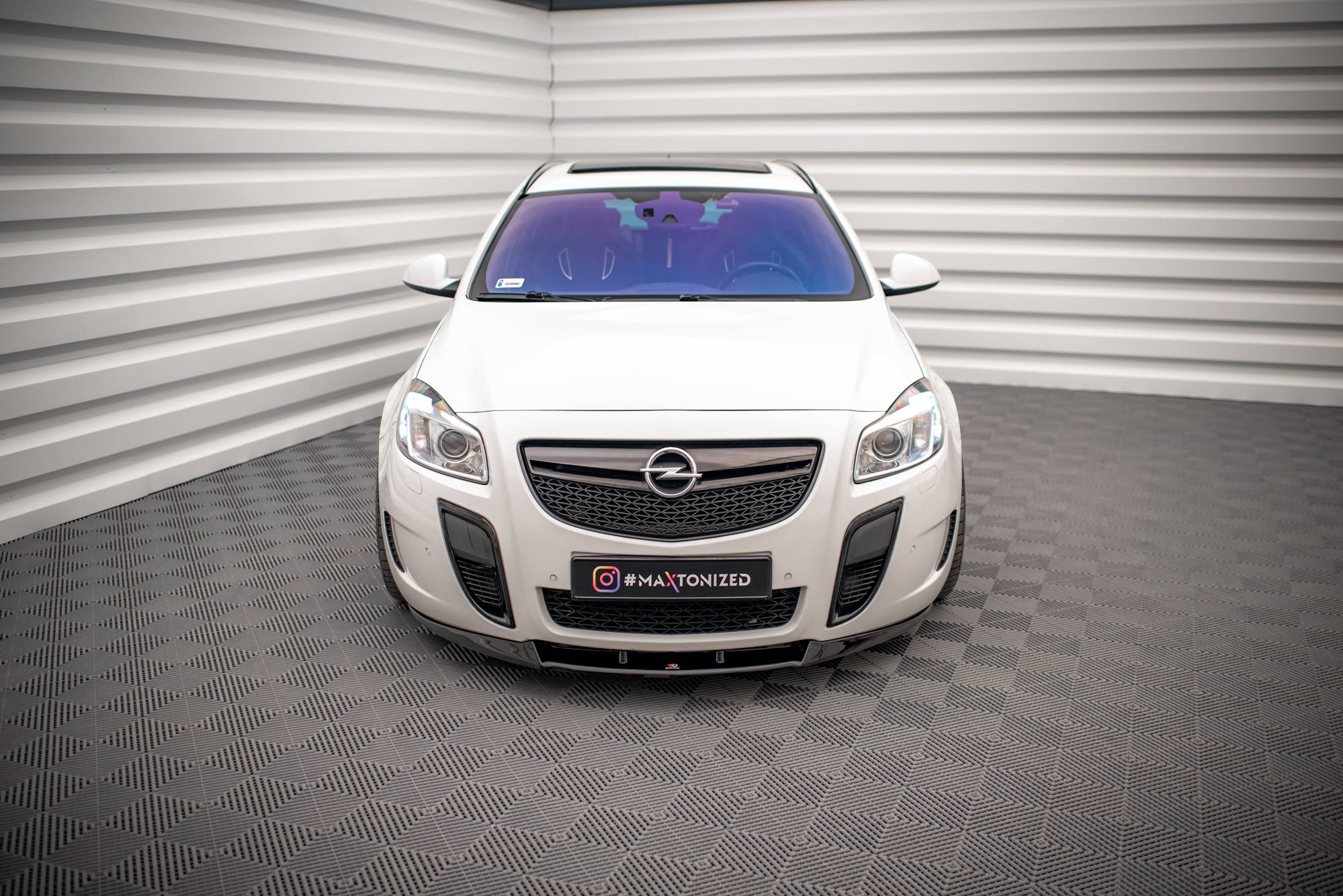 Street+ Spoilerlippe Front Ansatz V.1 passend für Opel Insignia OPC Mk1 schwarz Hochglanz