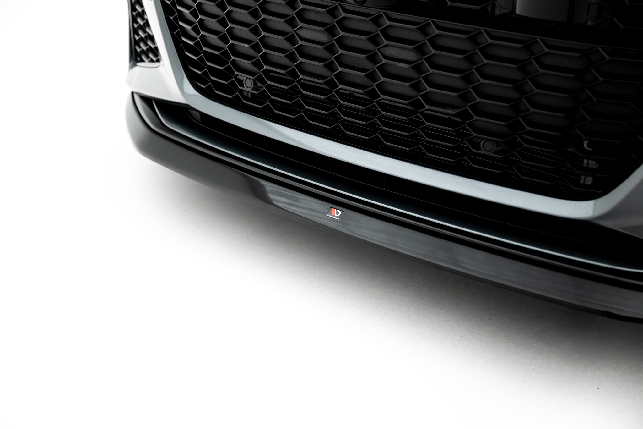Front Ansatz V.3 für Audi RS6 C8 / C8 Facelift schwarz Hochglanz