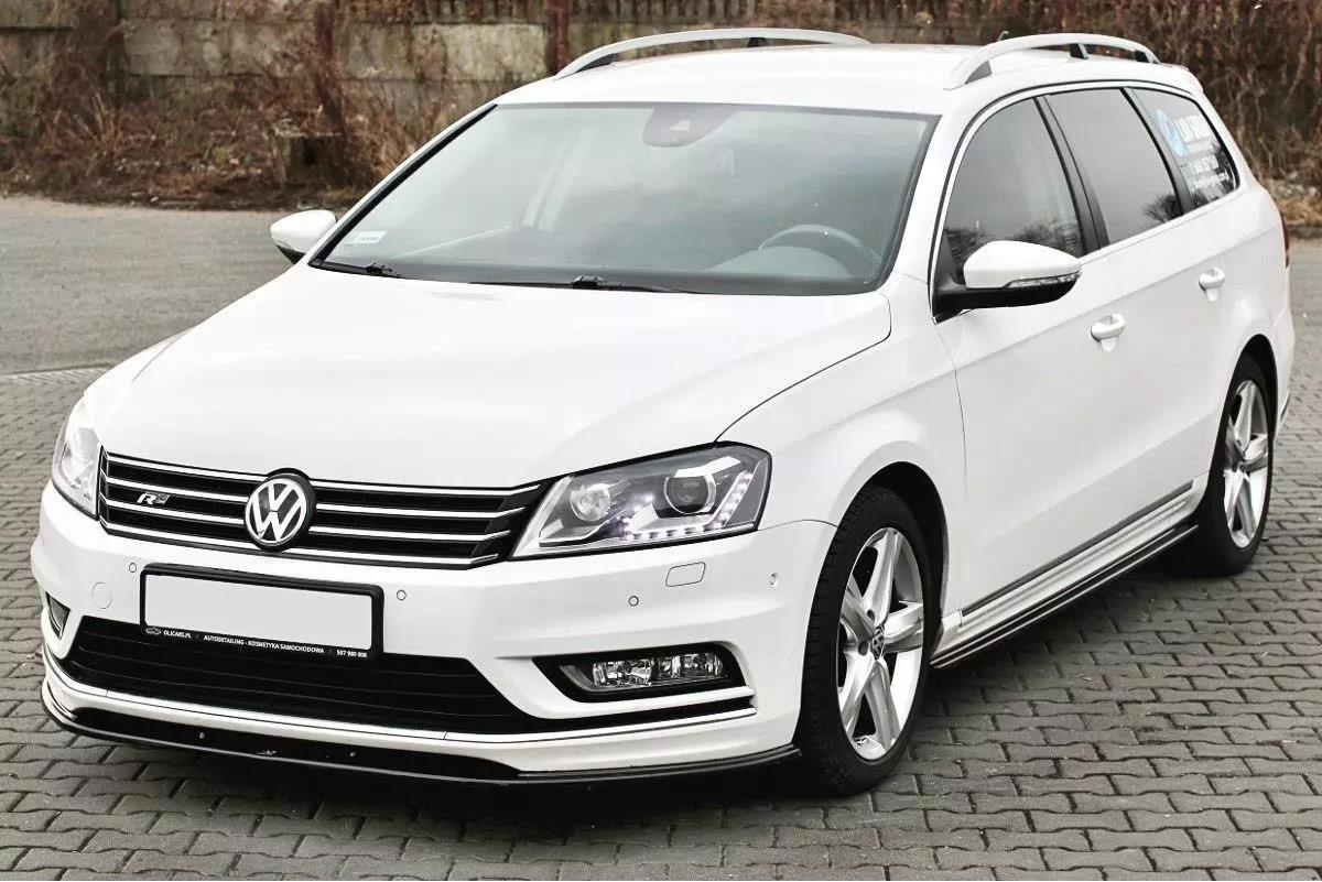Front Ansatz V.1 für VW Passat R-Line B7 schwarz Hochglanz
