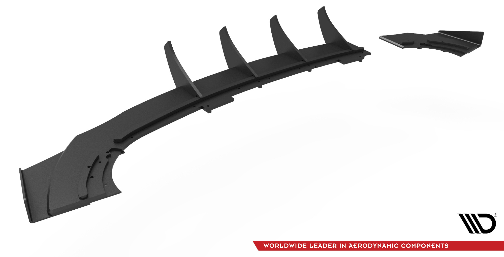 Street Pro Heckschürze Heck Ansatz Diffusor passend für Opel Astra GTC OPC-Line J rot+ Hochglanz Flaps
