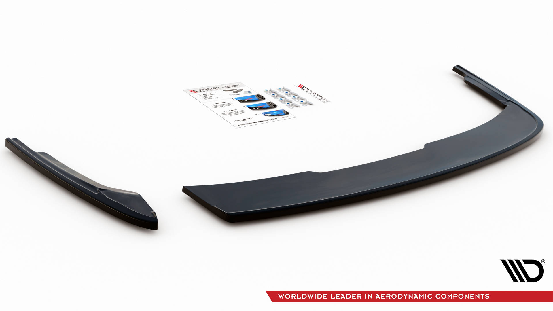 Street+ Heck Ansatz Flaps passend für Audi A4 B9 schwarz Hochglanz