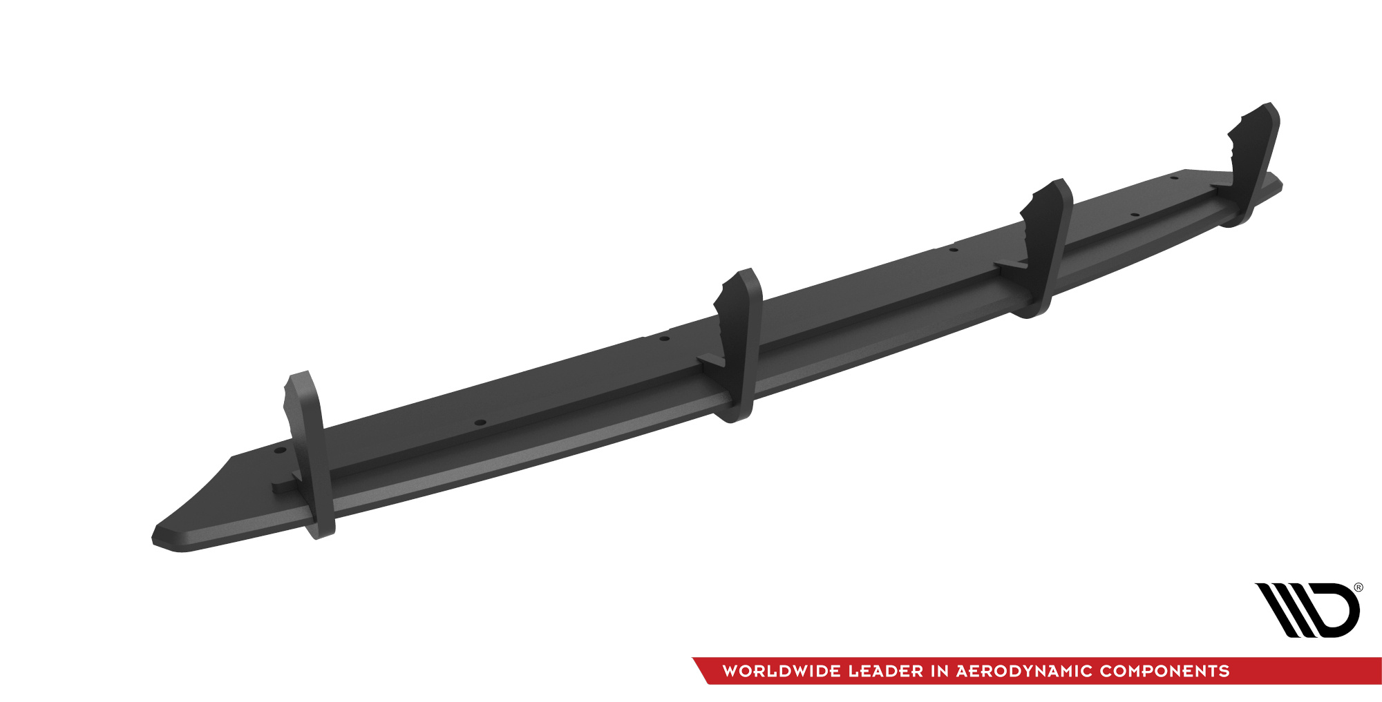 Street Pro Heckschürze Heck Ansatz Diffusor passend für Audi A6 C8 schwarz-rot