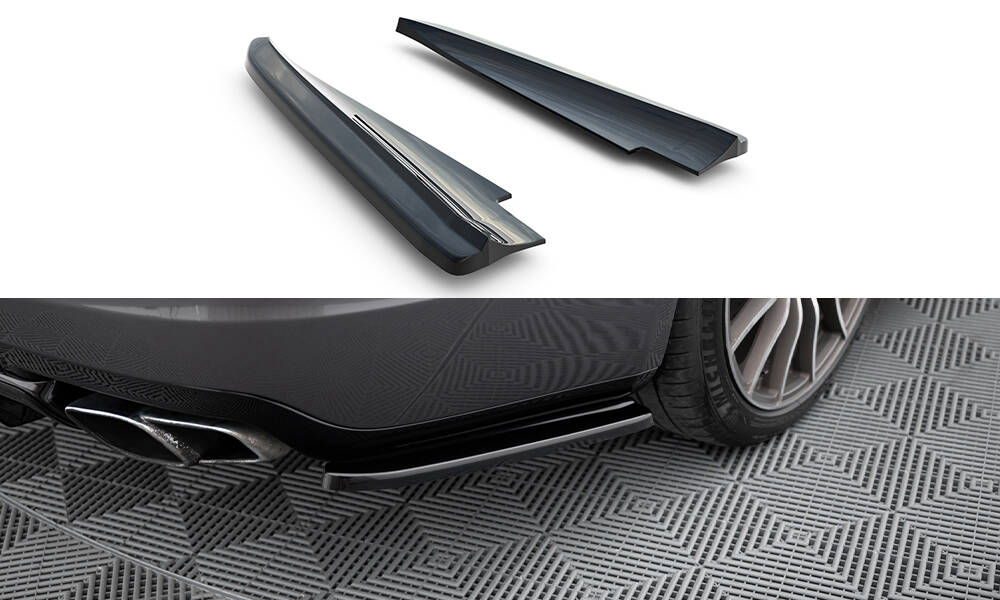 Diffusor Flaps passend für Maserati Quattroporte Mk6 schwarz Hochglanz