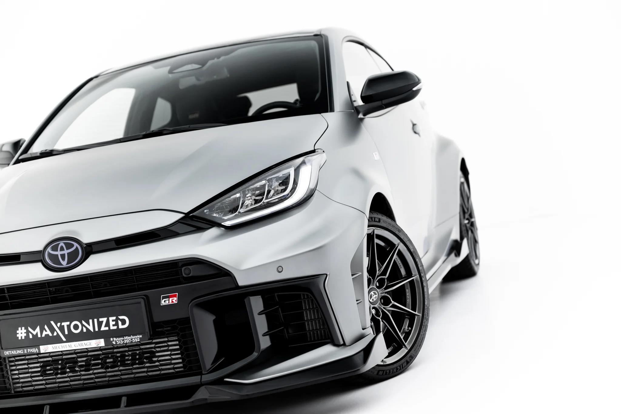 Frontlippe V.2 passend für Toyota GR Yaris Mk4 Facelift schwarz Hochglanz