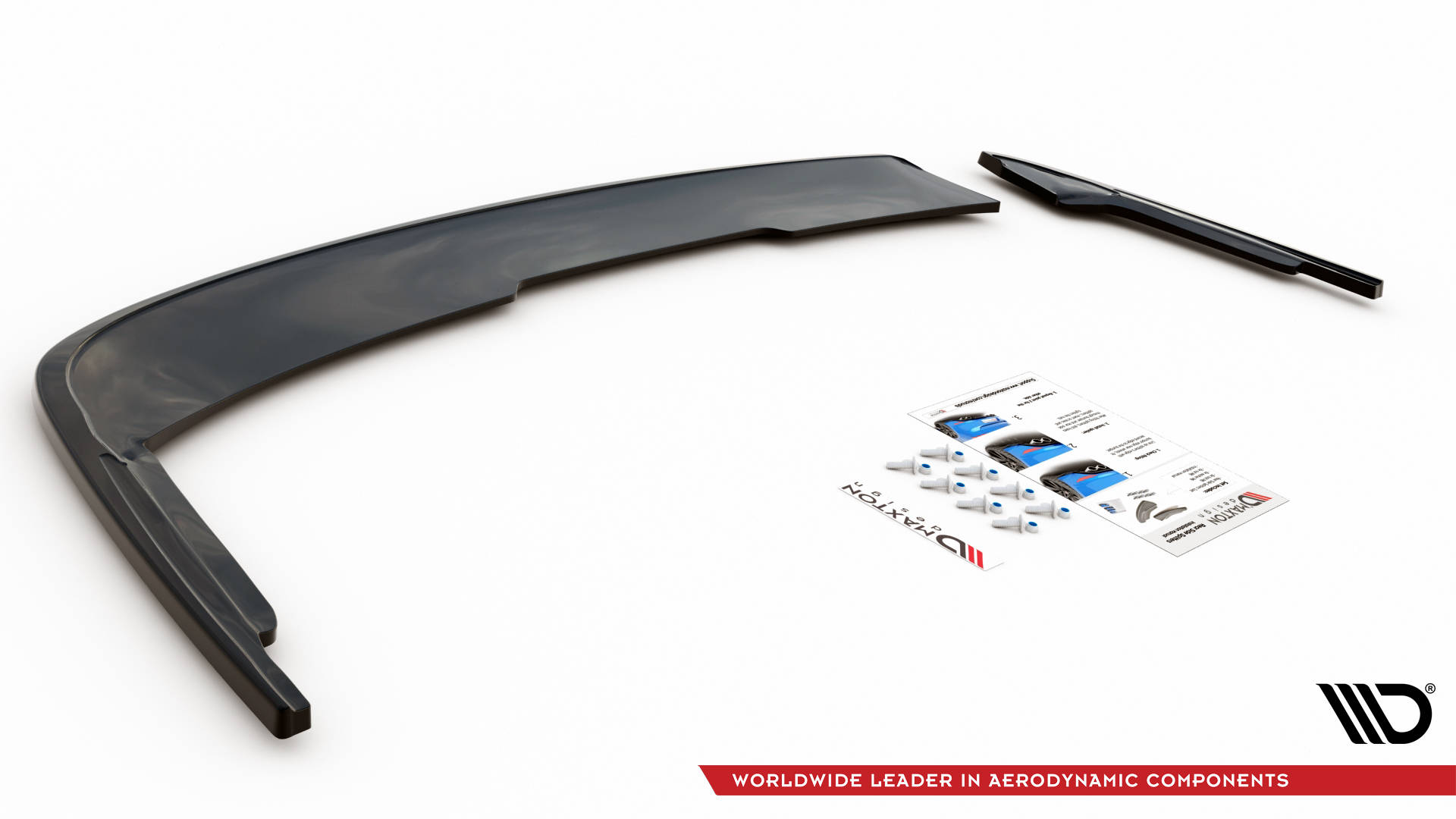 Street+ Heck Ansatz Flaps passend für Audi A4 B9 schwarz Hochglanz