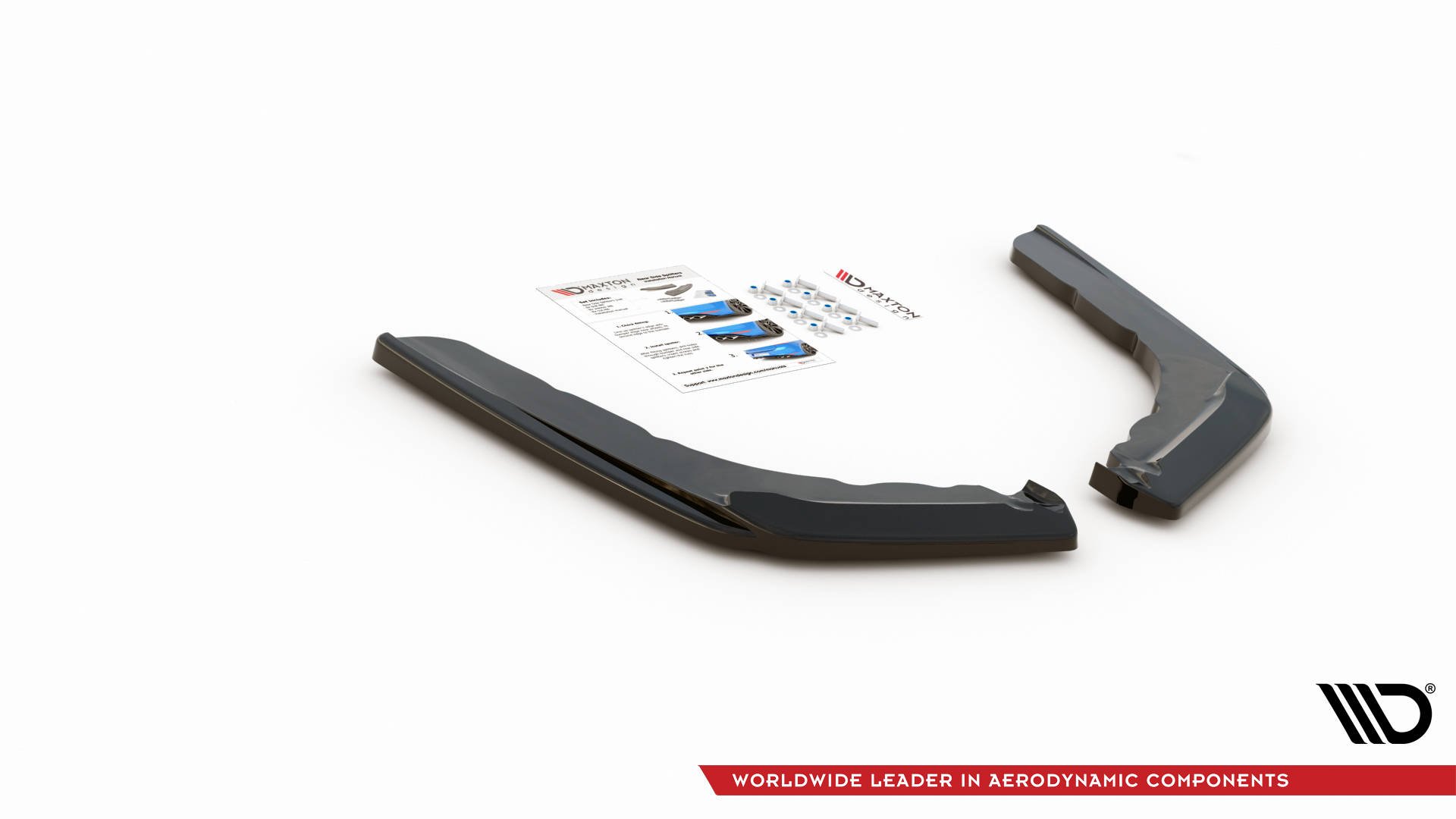 Street+ Heck Ansatz Flaps V.2 passend für BMW M4 F82 schwarz Hochglanz