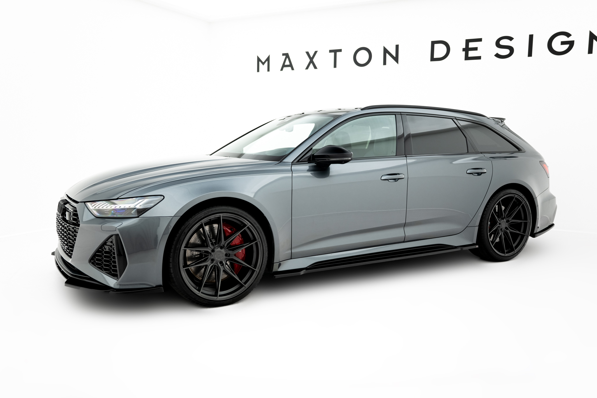 Seitenschweller Ansatz für V.1 für Audi RS6 C8 / C8 Facelift schwarz Hochglanz