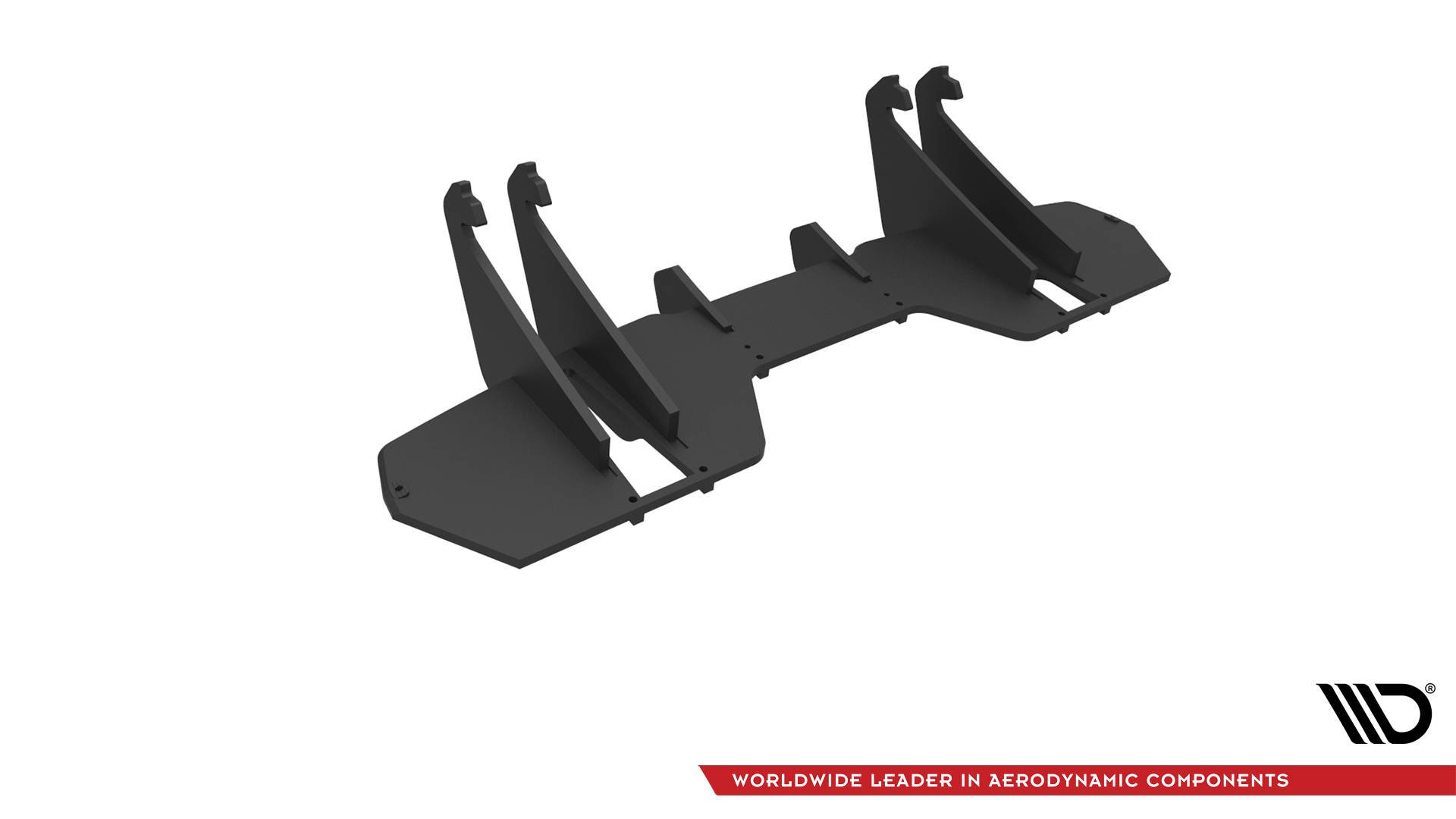 Street Pro Heckschürze Heck Ansatz Diffusor passend für Ford Mustang GT Mk6 FL rot