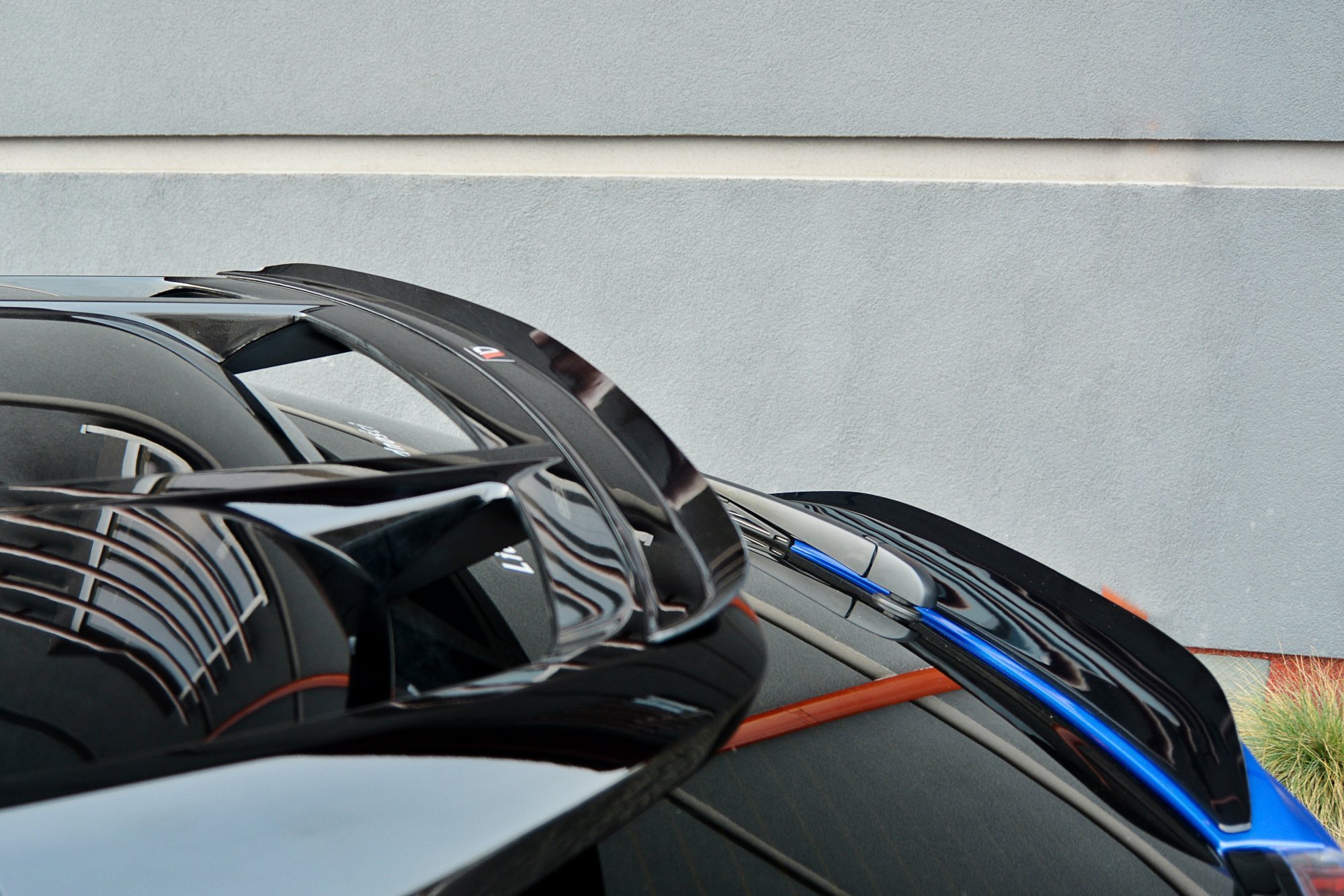 Spoiler CAP V.2 für Toyota C-HR Mk1 schwarz Hochglanz