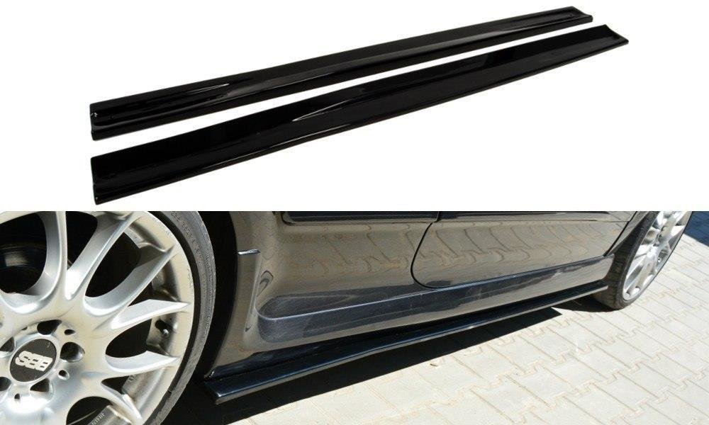 Street+ Seitenschweller Leisten passend für Opel Astra H FOR OPC / VXR schwarz Hochglanz