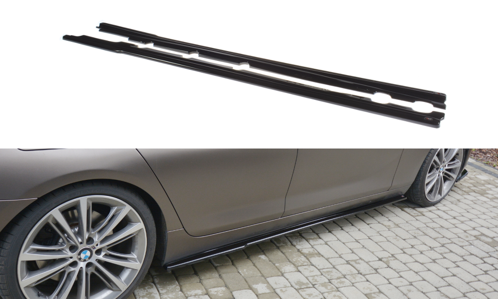 Seitenschweller Ansatz für BMW 6er GRAN COUPÉ schwarz Hochglanz