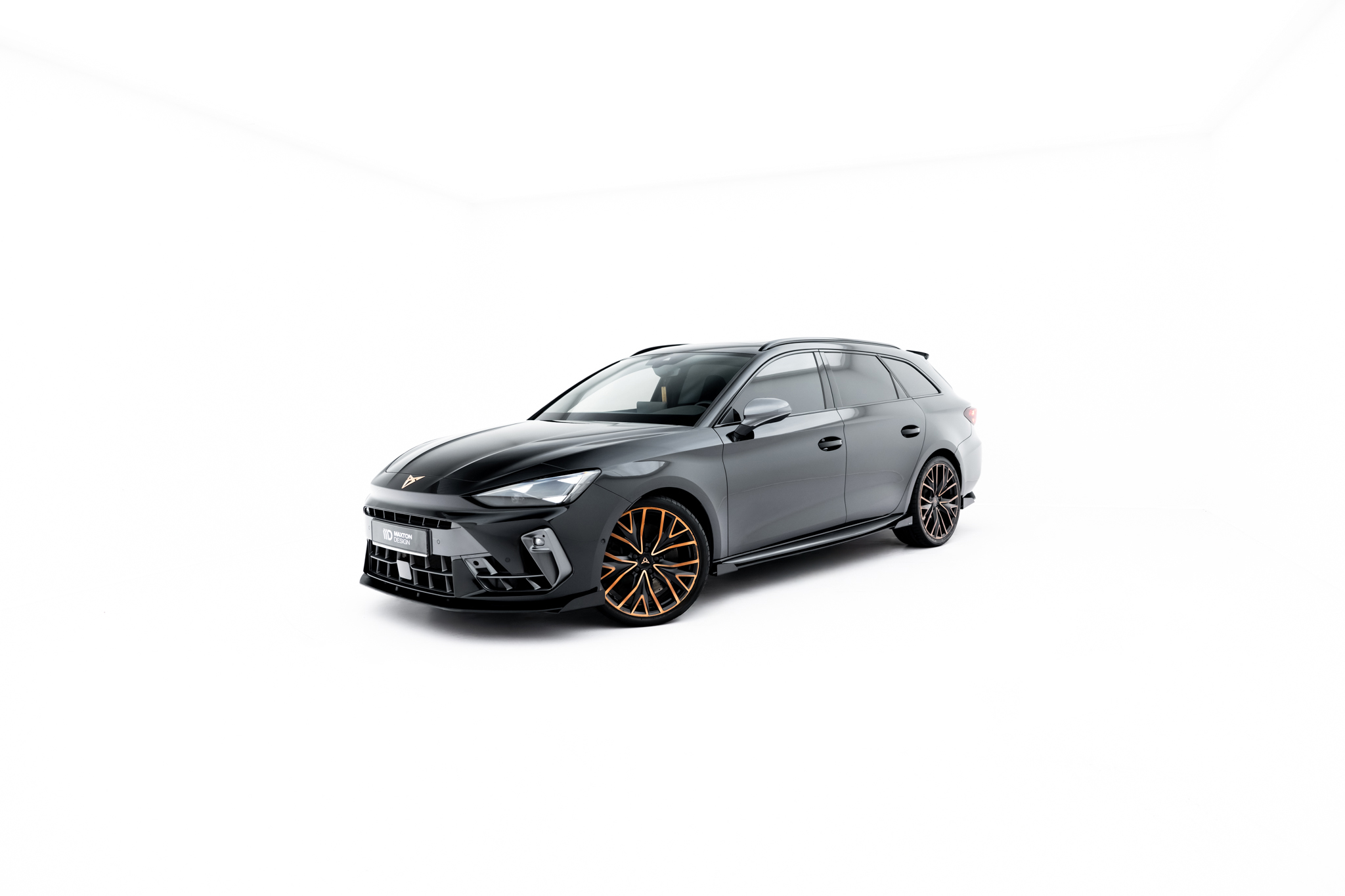 Seitenschweller Ansatz Paar + Flaps passend für CUPRA Leon ST / Hatchback Aero Mk1 / Mk1 FL schwarz Hochglanz