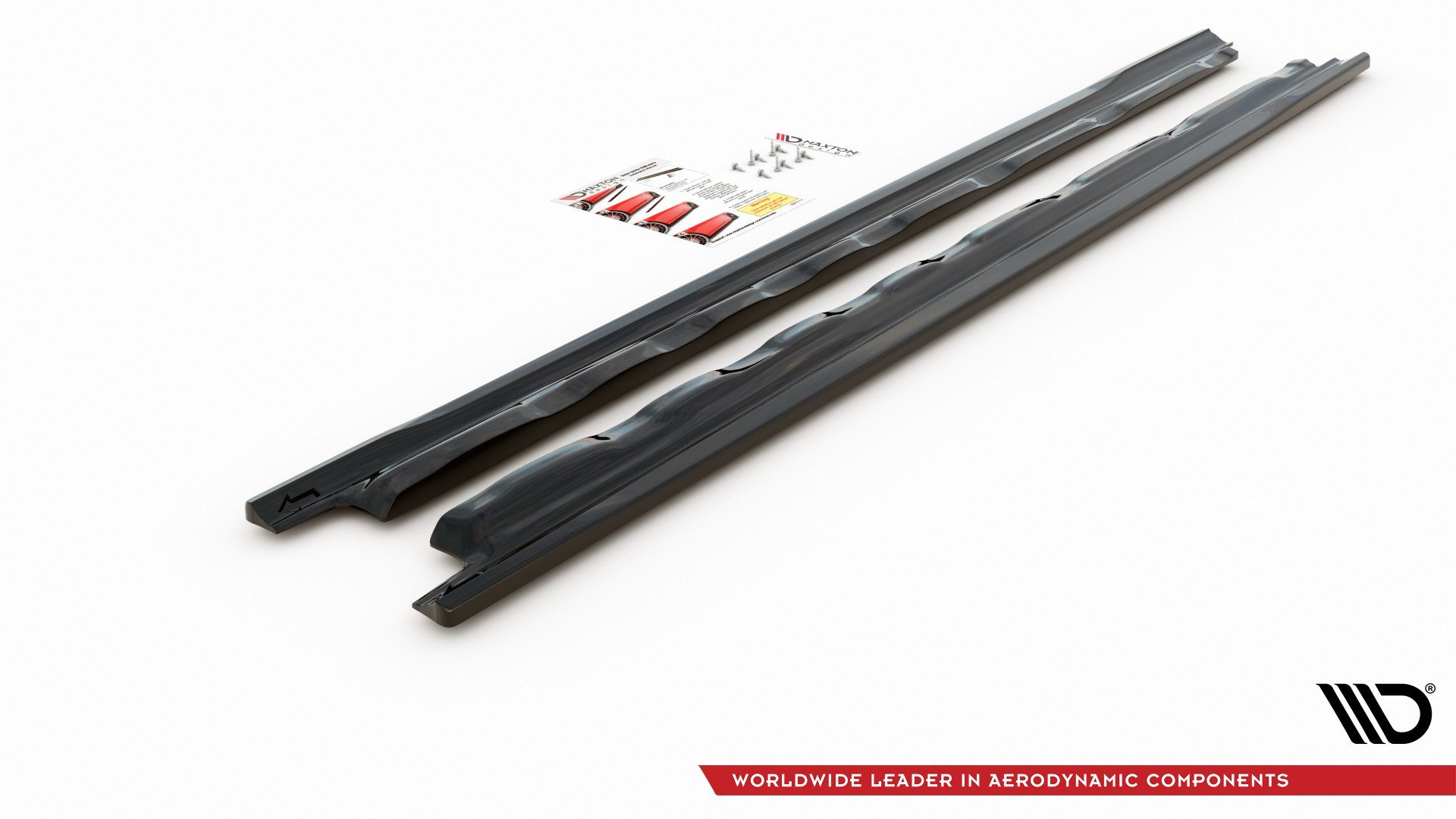 Seitenschweller Ansatz für V.1 für VW Golf Mk8 schwarz Hochglanz