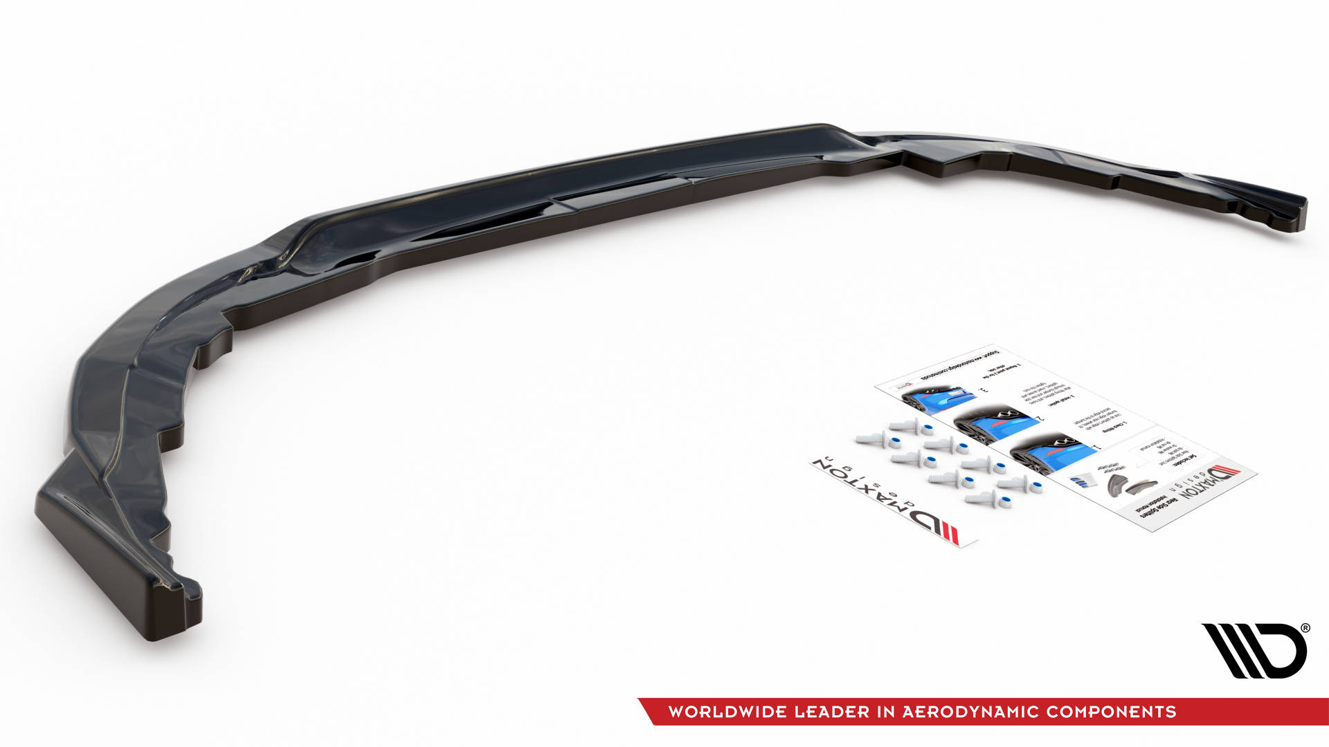 Street+ Mittlerer Diffusor Heck Ansatz passend für Toyota Corolla GR Sport Hatchback XII schwarz Hochglanz
