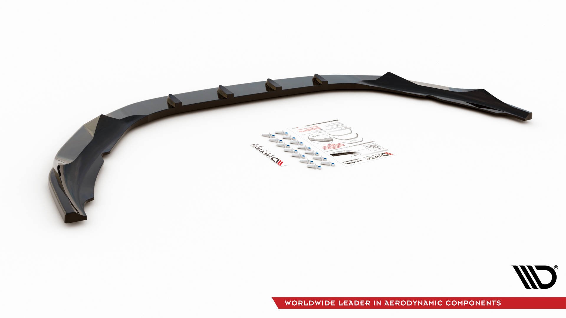 Street+ Spoilerlippe Front Ansatz V.1 passend für Volvo S60 R-Design Mk2 schwarz matt
