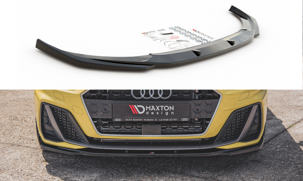Front Ansatz V.2 für Audi A1 S-Line GB schwarz Hochglanz