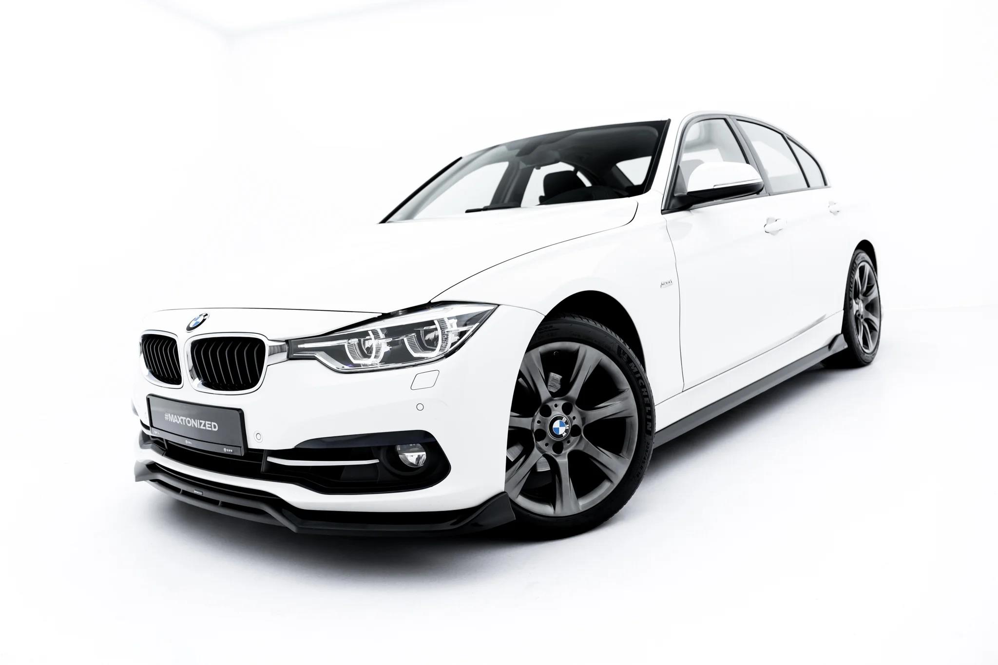 Frontlippe passend für BMW 3er Sportline Limousine / Touring F30 / F31 schwarz Hochglanz