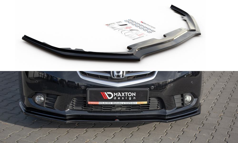 Front Ansatz für Honda Accord VIII CU Series Facelift schwarz matt
