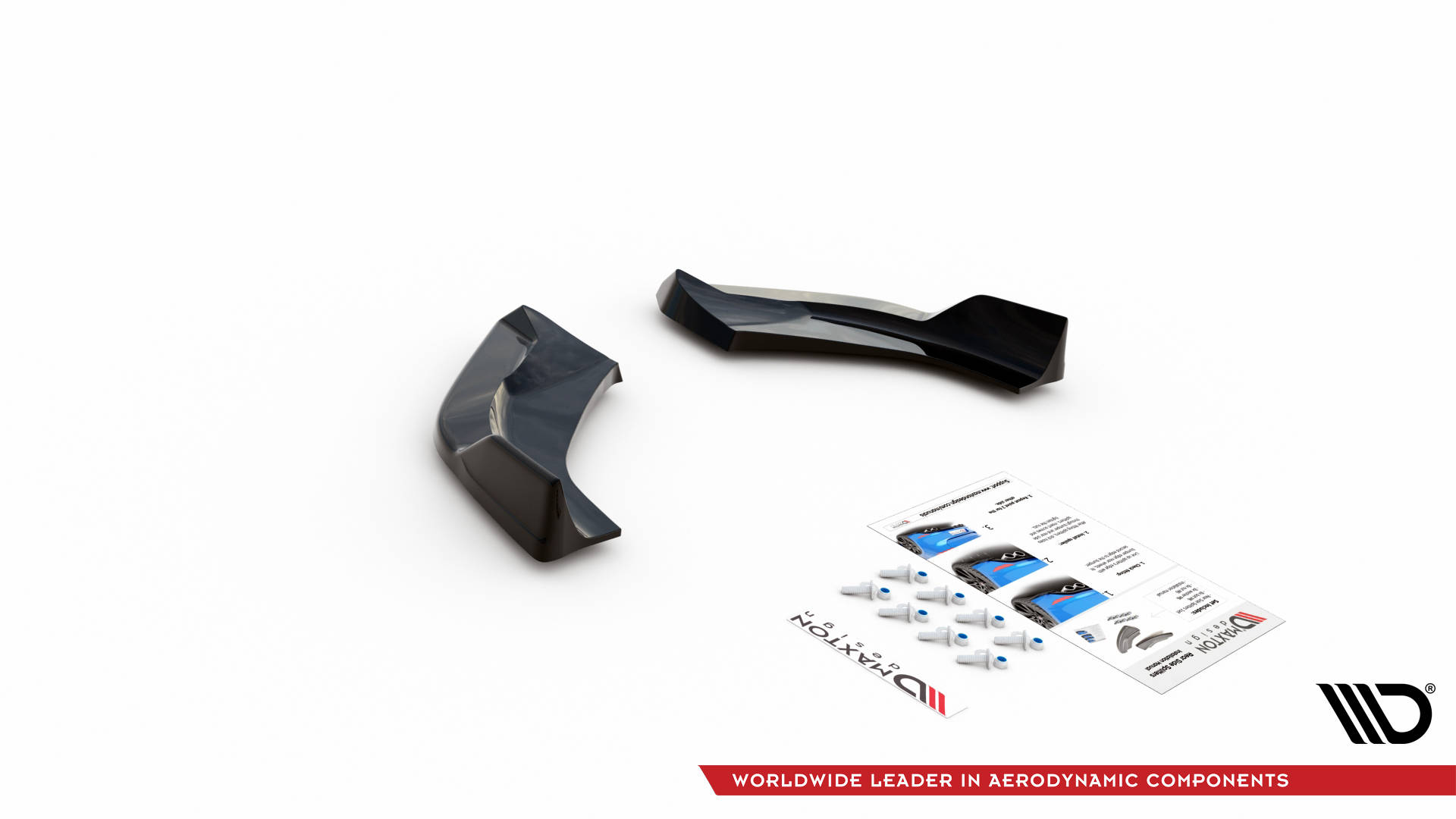 Street+ Heck Ansatz Flaps V.3 passend für Hyundai I30 N Hatchback Mk3 FL schwarz Hochglanz
