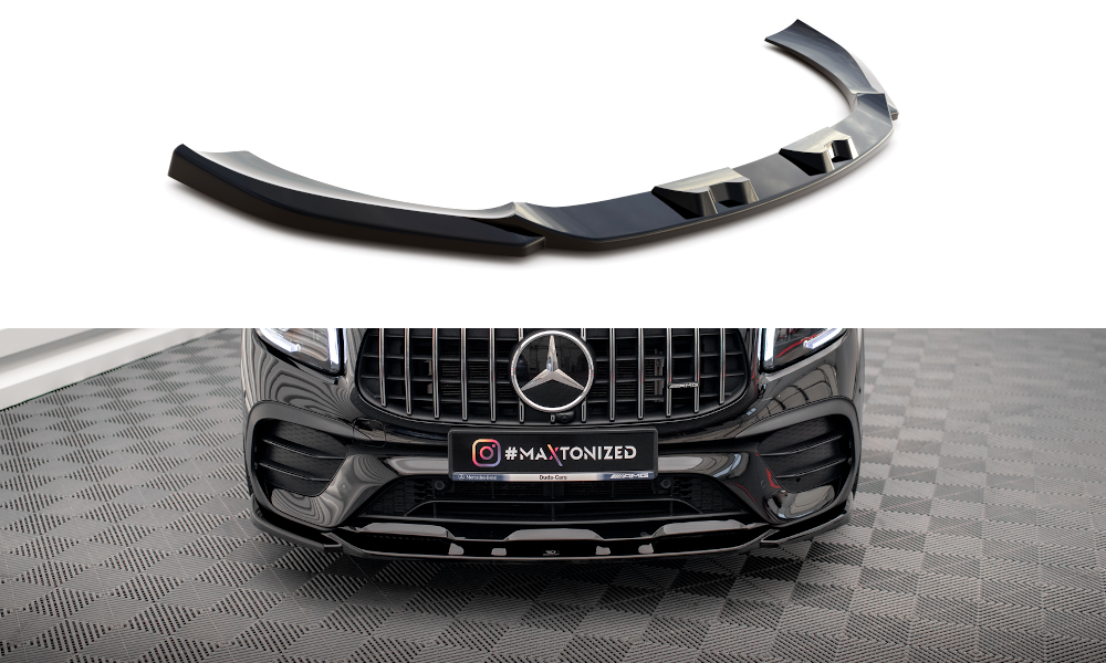 Street+ Spoilerlippe Front Ansatz V.2 passend für Mercedes-AMG GLB 35 / AMG-Line X247 schwarz Hochglanz