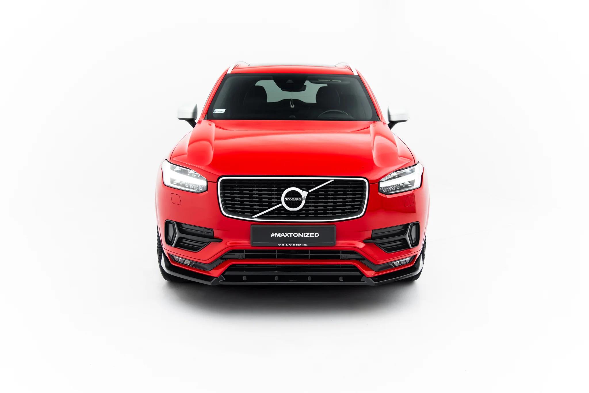 Frontlippe passend für Volvo XC90 R-Design Mk2 schwarz Hochglanz