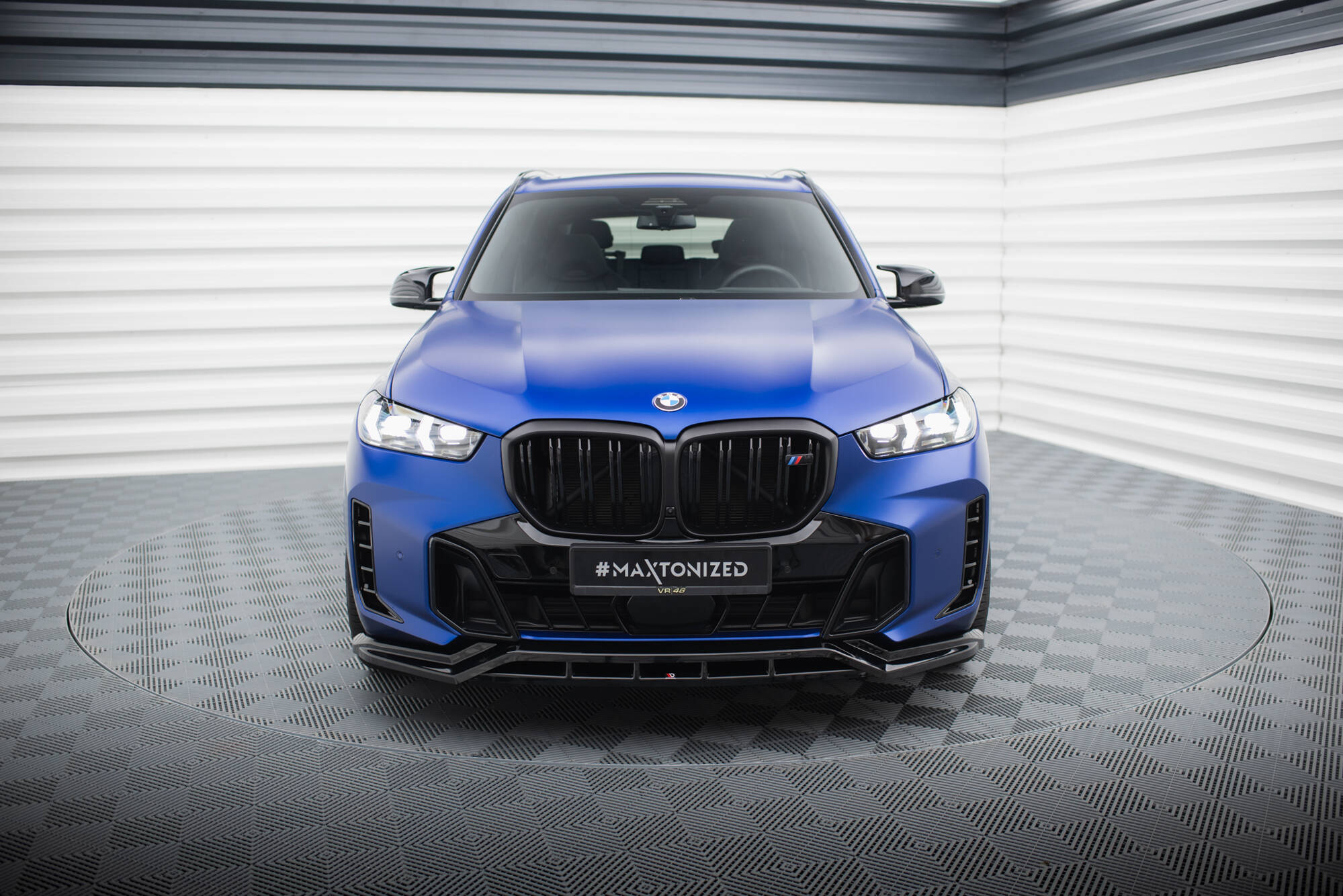 Street+ Spoilerlippe Front Ansatz V.1 passend für BMW X5 M-Paket G05 FL schwarz Hochglanz