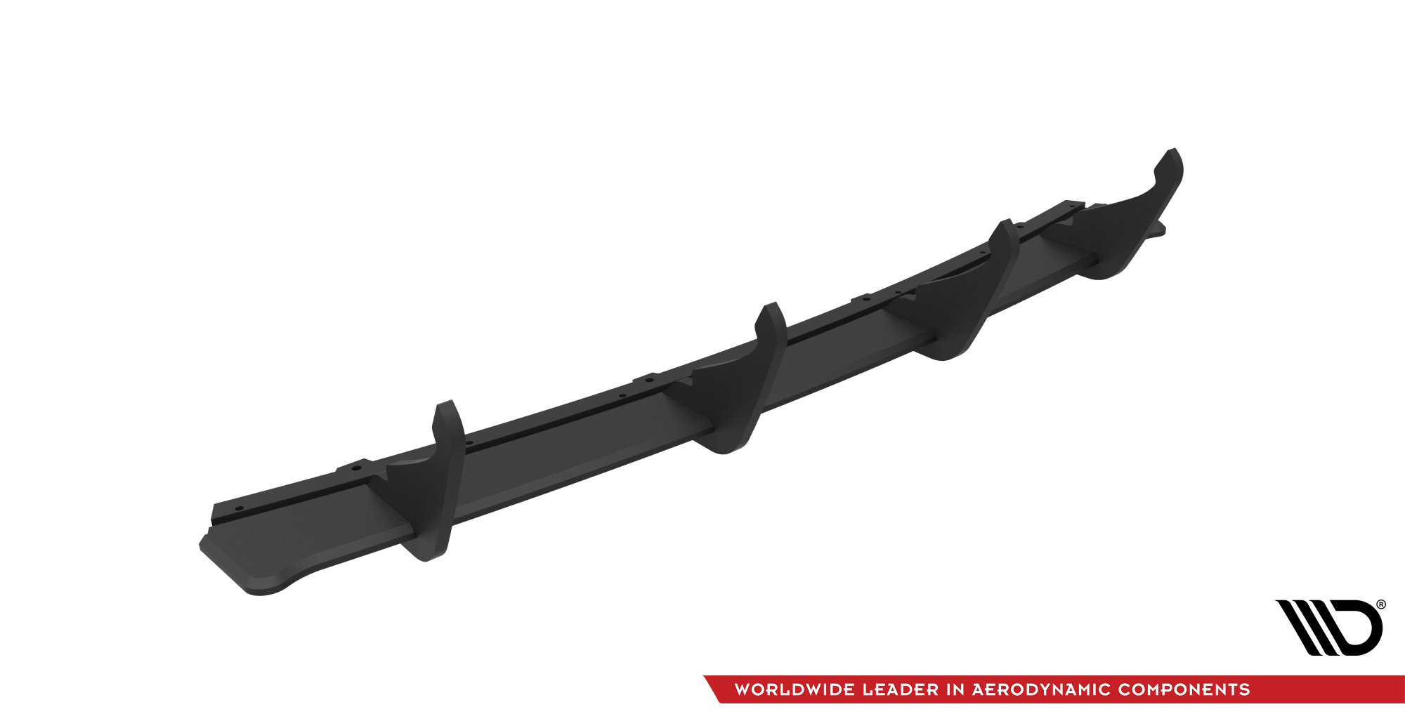 Heckansatz Diffusor passend für Maserati Ghibli Mk3 schwarz matt
