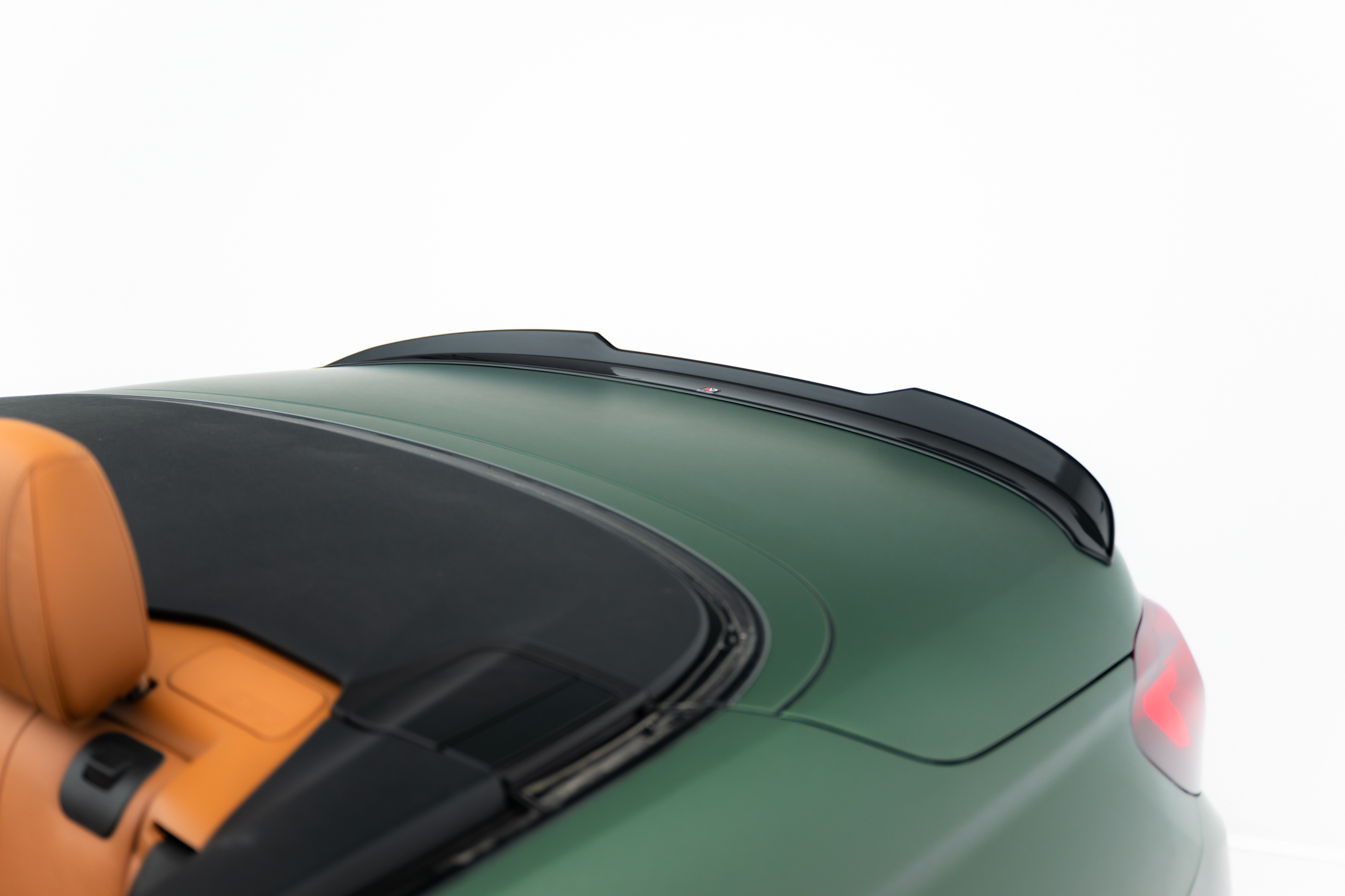 Heck Spoiler Aufsatz Abrisskante passend für BMW 4er Cabrio F33 schwarz Hochglanz
