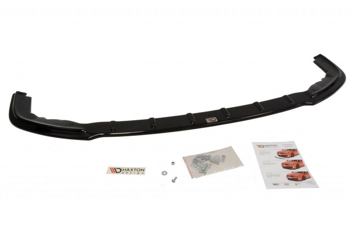 Street+ Spoilerlippe Front Ansatz passend für Honda Civic MK6 EJ9 schwarz Hochglanz