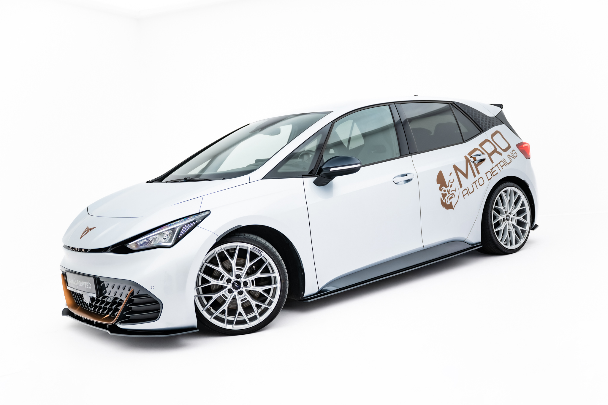 Seitenschweller Ansatz Paar passend für CUPRA Born Mk1 schwarz matt