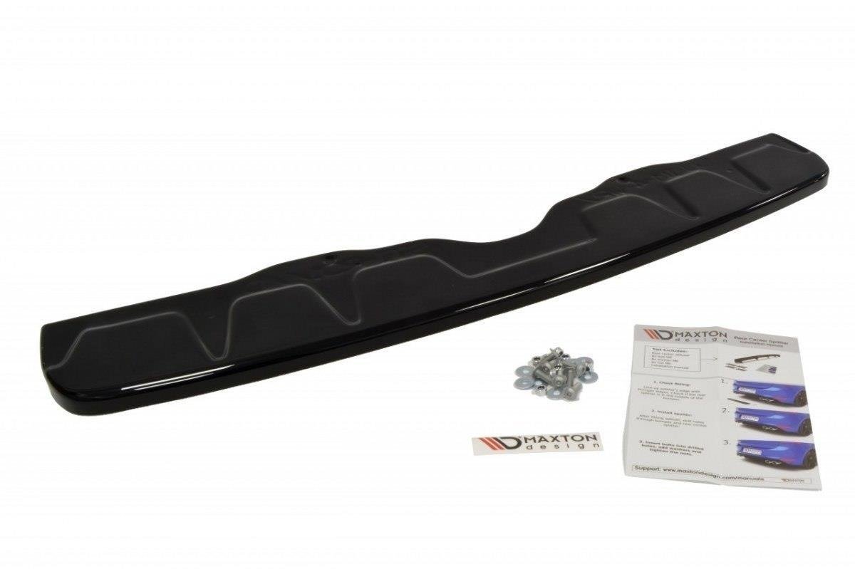 Mittlerer Diffusor Heck Ansatz für SUBARU WRX STI schwarz matt