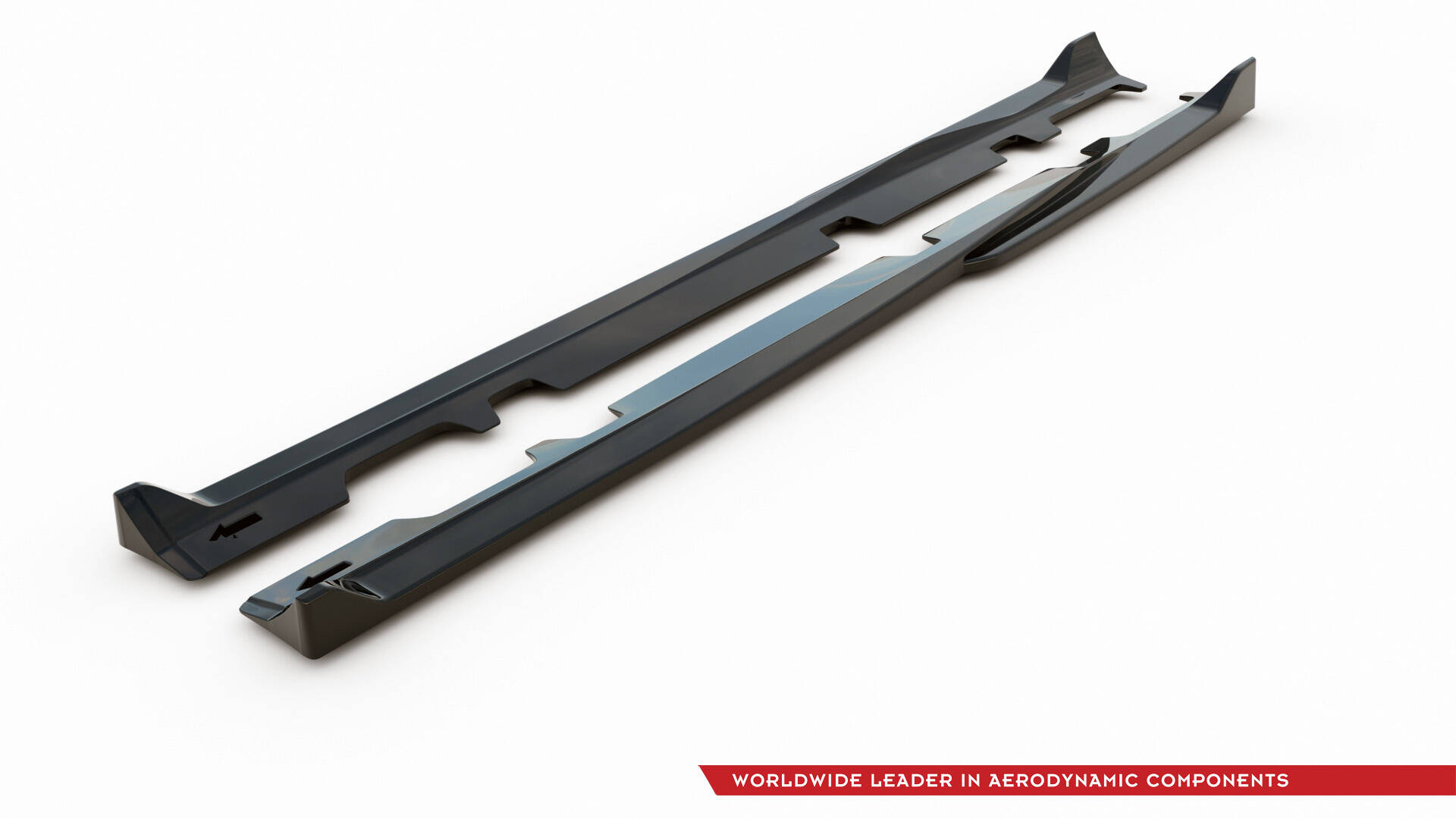 Seitenschweller Ansatz für V.4 Ford Fiesta Mk8 ST / ST-Line schwarz Hochglanz