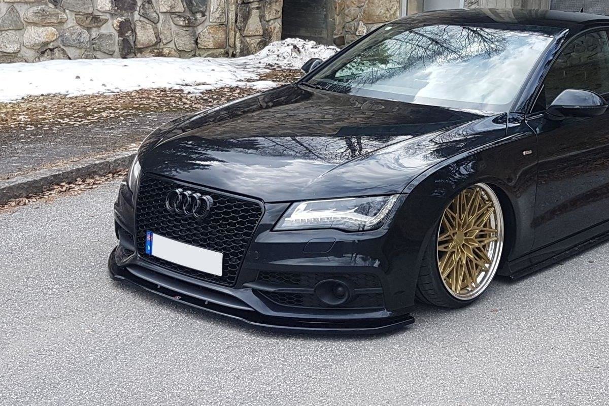 Front Ansatz V.2 für Audi S7 / A7 S-Line C7 schwarz Hochglanz