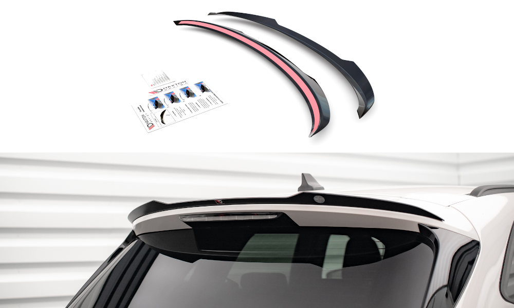 Heck Spoiler Aufsatz Abrisskante passend für Ford Kuga ST-Line Mk3 schwarz Hochglanz