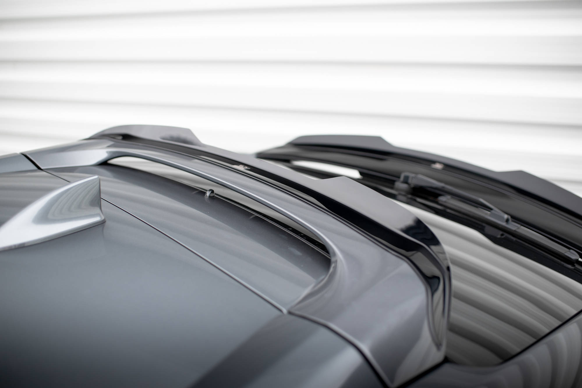 Oberer Heck Spoiler Aufsatz Abrisskante passend für Honda Civic Sport Mk 10 schwarz Hochglanz