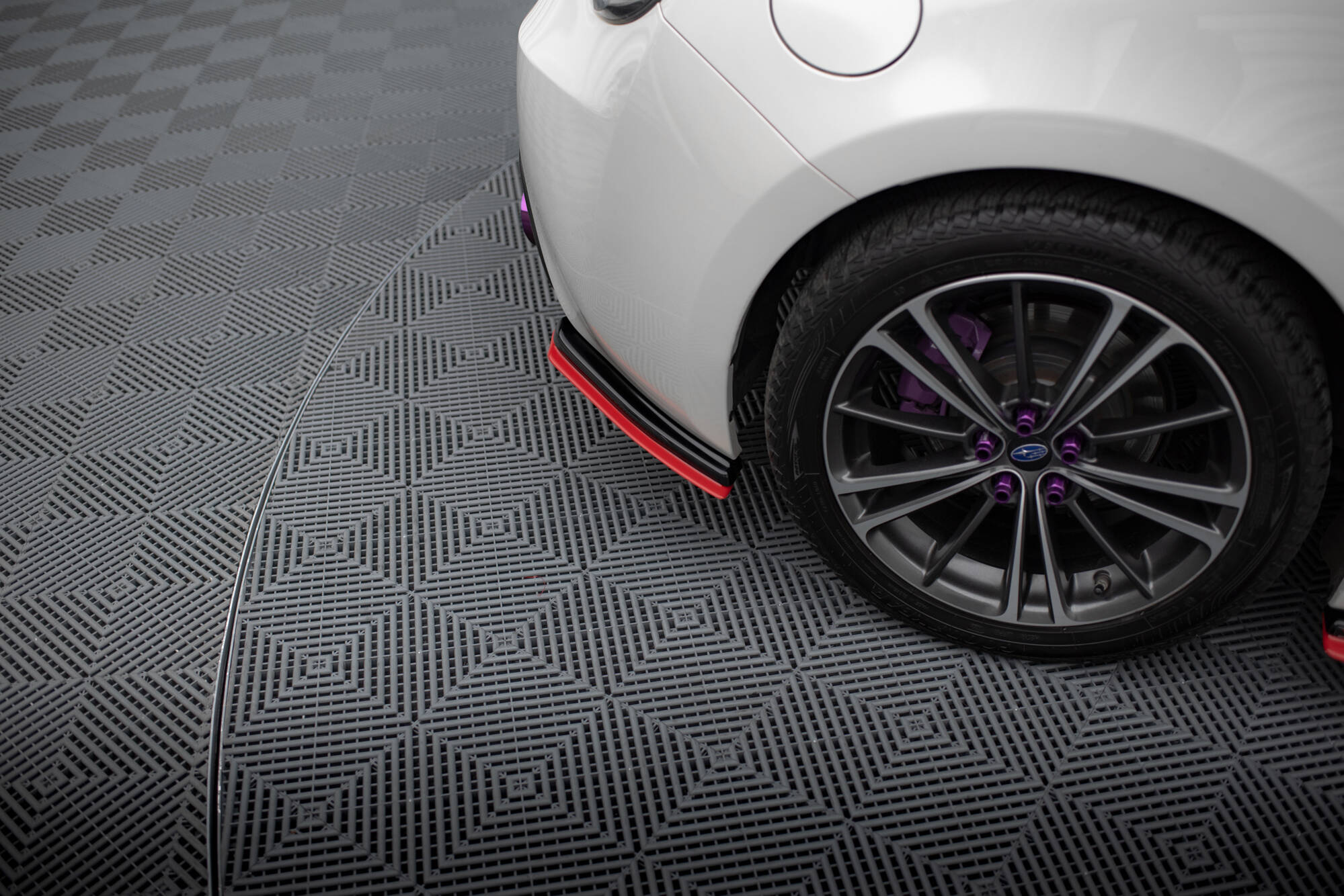 Heck Ansatz Flaps Diffusor V.2 für Subaru BRZ Mk1 / Mk1 Facelift schwarz Hochglanz