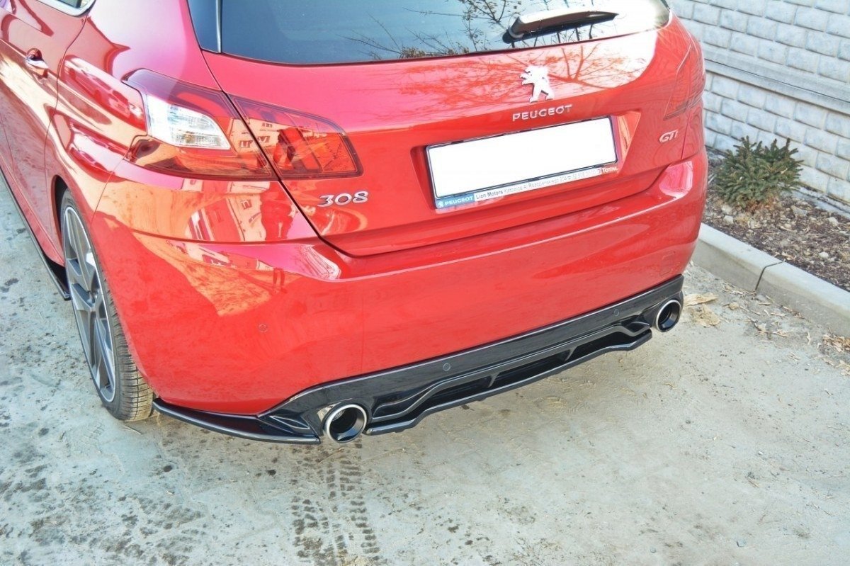 Heckansatz PEUGEOT 308 II GTI im DTM LOOK schwarz Hochglanz