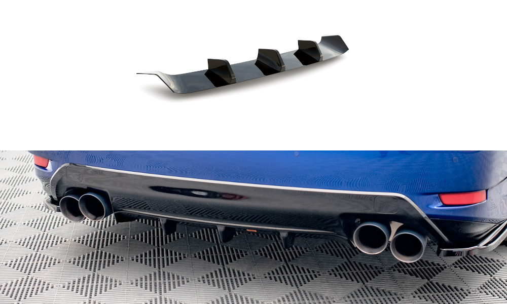 Street+ Heck Ansatz Diffusor passend für Lexus GS F Mk4 FL Carbon Look