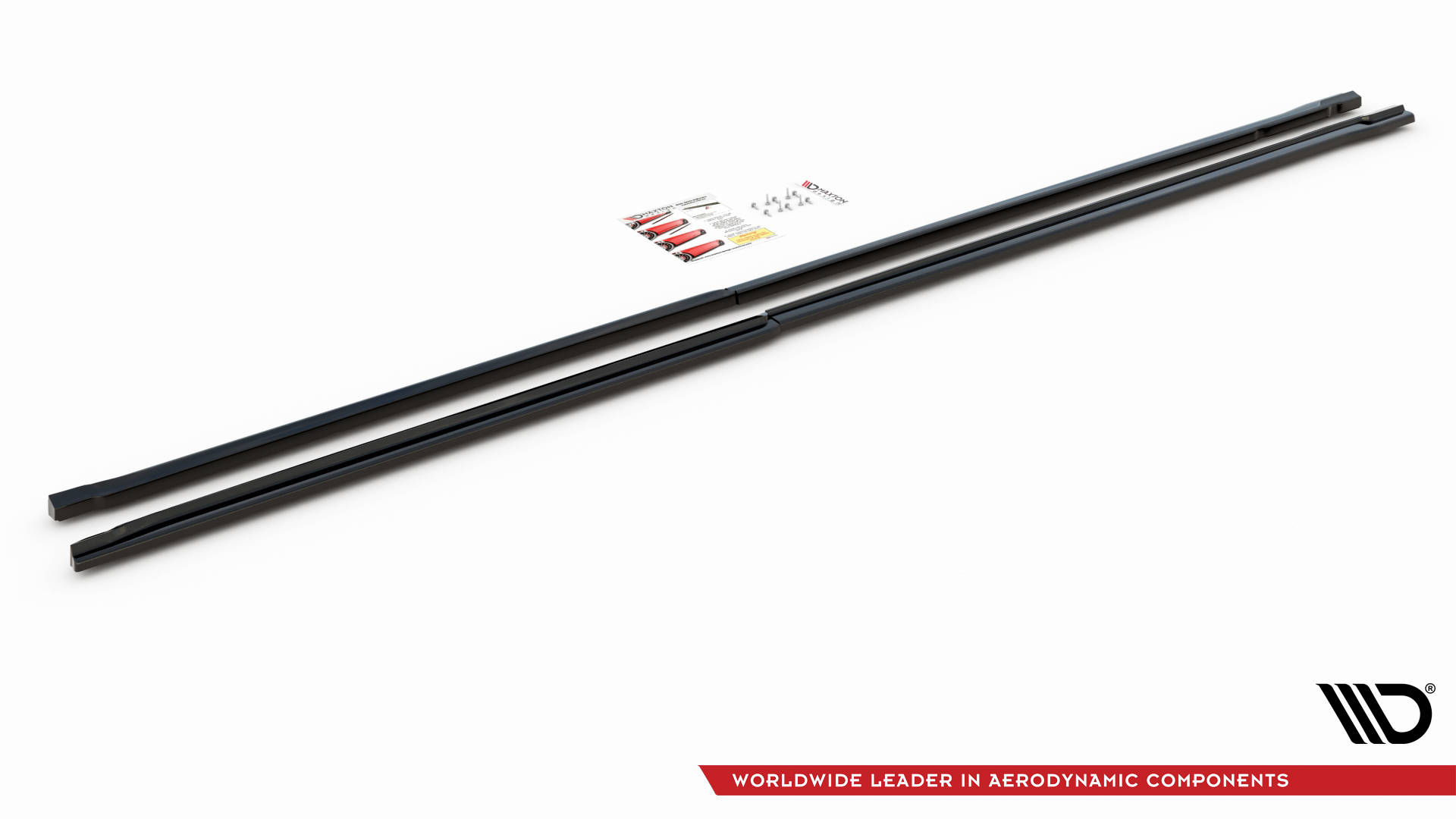 Street+ Seitenschweller Leisten passend für Mercedes Vito Extra Long W447 schwarz Hochglanz