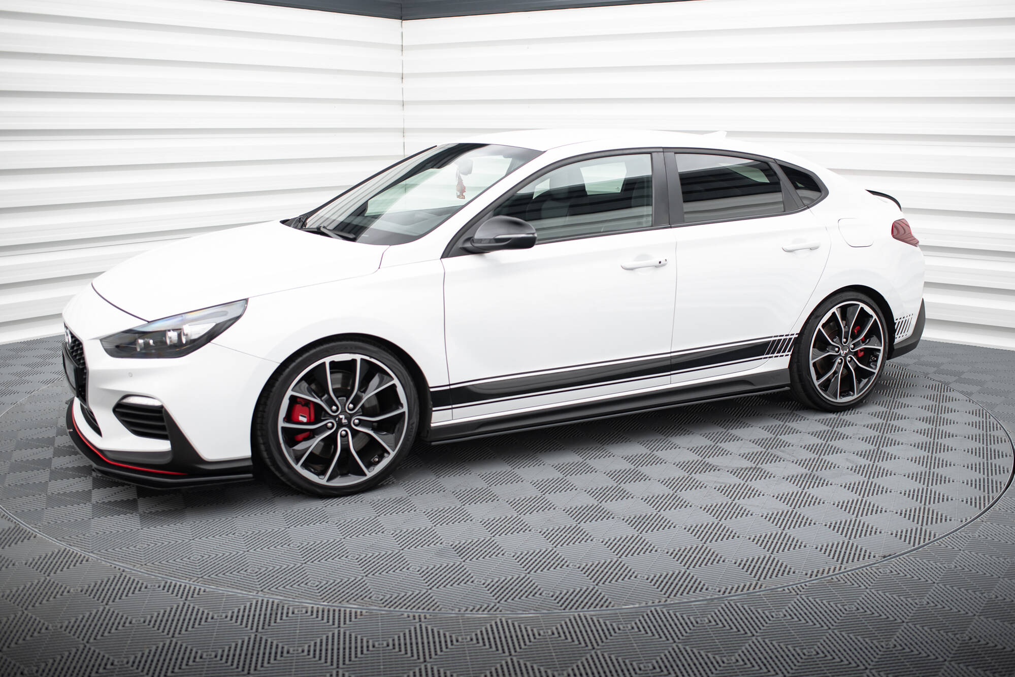 Street Pro Seitenschweller Ansatz für V.1 für Hyundai I30 N / N-Line Hatchback / Fastback Mk3 / Mk3 Facelift