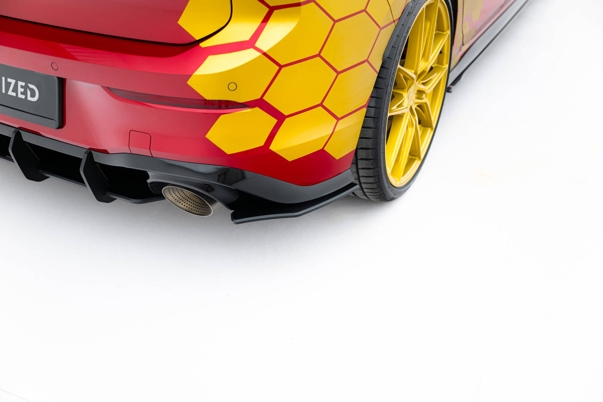 Street Pro Heck Ansatz Flaps passend für VW Golf GTI Clubsport Mk8 FL